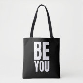 Minimalist inspirational quote "BE YOU" Draagtas (Voorkant)