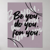 Minimalist Inspirational Quote Poster Print  (Devant)