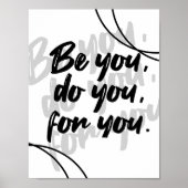 Minimalist Inspirational Quote Poster - White (Devant)