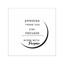 Minimalist Inspirational Stamp | Modern Office & H Zelfinktende Stempel