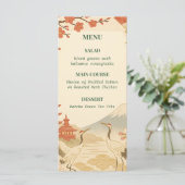 Minimalist Japanese Cherry Blossom Wedding Menu (Debout devant)
