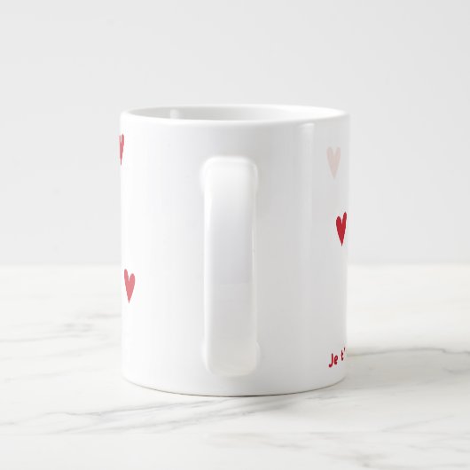 Minimalist “Je t’❤️” Mug (Dos)