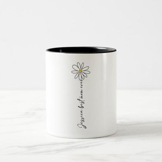 Minimalist Jessica Best Mom Ever Flower Mug (Centre)