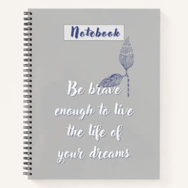 Minimalist Journal Pages with Motivational Notitieboek
