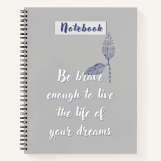 Minimalist Journal Pages with Motivational Notitieboek