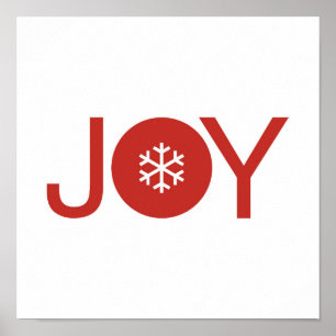Minimalist Joy Christmas Poster