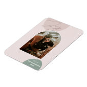 Minimalist Joy Holiday Foto | Moderne kerst Magneet (Linkerzijde)