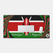 Minimalist Kenya Flag Umoja ni Nguvu | Asili Green (Clavier et souris)