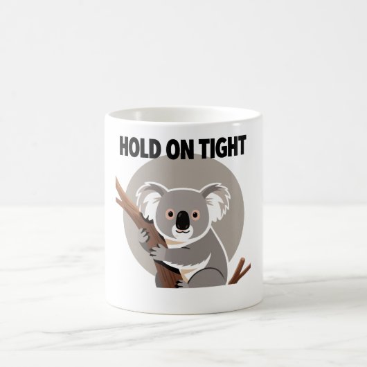 Minimalist Koala "Hold On Tight" Koffiemok (Center)