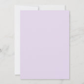 Minimalist Lavender and Gold 50th Birthday Kaart (Achterkant)