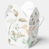 Minimalist Leaves Pattern Favor Box Bedankdoosjes (Open)