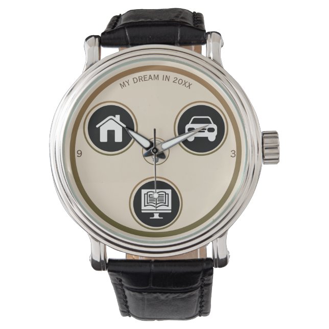 Minimalist Life Icons eWatch Horloge (Voorkant)