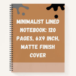 Minimalist Lined Notebook: 120 Pages Notitieboek
