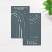 Minimalist Lines Chic Earring Jewelry Display Card (Bureau)