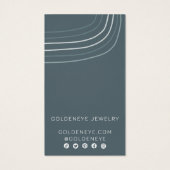 Minimalist Lines Chic Earring Jewelry Display Card (Dos)