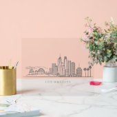 Minimalist Los Angeles Skyline Illustration (Mariage)