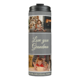 Minimalist LoveYou Oma Foto Thermische Tumbler Thermosbeker