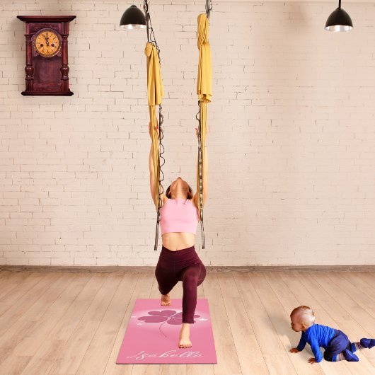 Minimalist Lucky Clover Yoga Mat