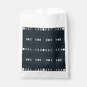 Minimalist Lunar Phases Pattern with Stars and Nig Bedankzakje (Voorkant)