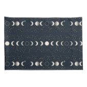 Minimalist Lunar Phases Pattern with Stars and Nig Kussensloop (Achterkant-Rechts)