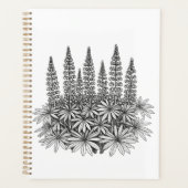 Minimalist Lupine Botanical Planner (Devant)