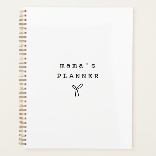 Minimalist Mama's Planner Moederdag Geschenk (Voorkant)