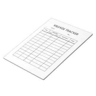 Minimalist Mileage Tracker Notepad Notitieblok