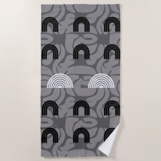 Minimalist Mixed Boho Arches Strandlaken