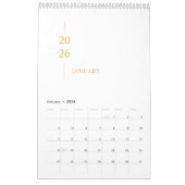 Minimalist Modern 2026 Wall Calendar Kalender (Jan 2026)