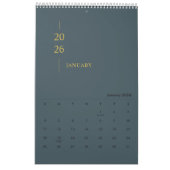 Minimalist Modern 2026 Wall Calendar Kalender (Jan 2026)