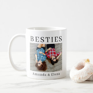 Minimalist Modern Best Friends BFF Photo Names Koffiemok
