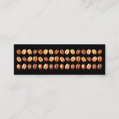Minimalist Modern Black Coffee Beans Klantenkaartje (Voorkant)