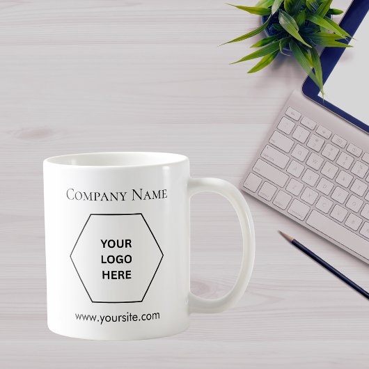 Minimalist Modern Business Custom Logo Coffee Mug 