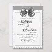Minimalist Modern Calligraphy Wedding Invitation (Devant)