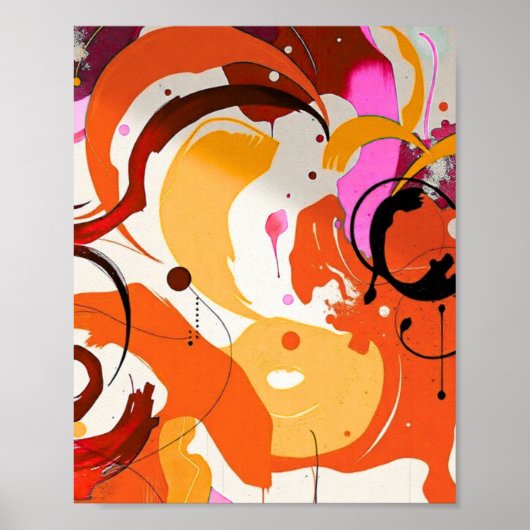 Minimalist Modern Geometric Art Poster (Devant)