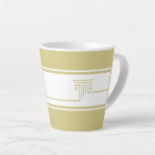 Minimalist Modern Latte Mok (Rechterhoek)