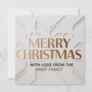 Minimalist Modern Merry Christmas Card Kaart