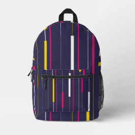 Minimalist Modern Stripes Backpack Bedrukte Rugzak