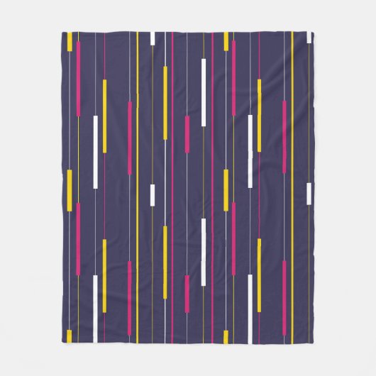 Minimalist Modern Stripes Fleece Deken (Voorkant)