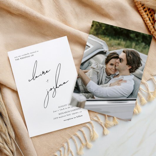 Minimalist Modern & Whimsical Script Kaart