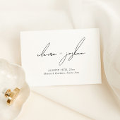 Minimalist Modern & Whimsical Script Kaart