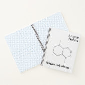 Minimalist Molecular Bond | Sophisticated Science Notitieboek (Binnen)