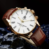 Minimalist Monogram Custom Engraved Name Horloge