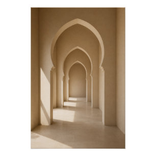 Minimalist Moroccan Architecture Poster Print
