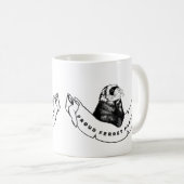 Minimalist mug for ferret enthusiasts koffiemok (Voorkant rechts)