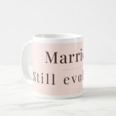 Minimalist Mug | Newly Married Modern Woman Gift (Devant gauche)