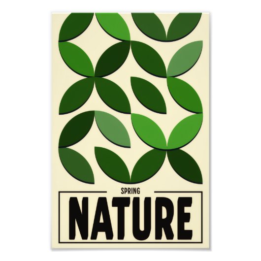 Minimalist Nature Poster – Spring Botanic wall art (Devant)