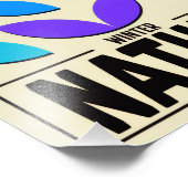 Minimalist Nature Poster – Winter Botanic Wall Art (Coin)