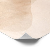 Minimalist Neutral Abstract Wall Art Poster – Beig (Hoek)