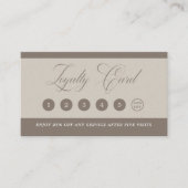 Minimalist Neutral Beige Beauty Loyalty Card (Voorkant)